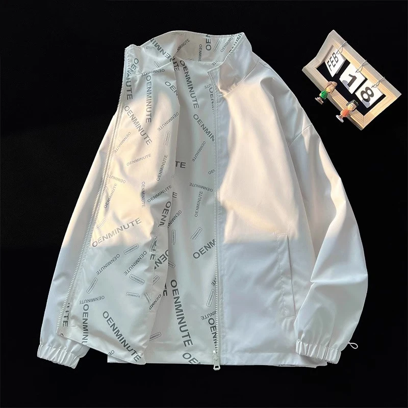 

ex Двусторонняя одежда Бейсбол Sle Jaet Модное пальто Haome весна-осень-зима из полиэфирного волокна Длинное пальто на молнии све