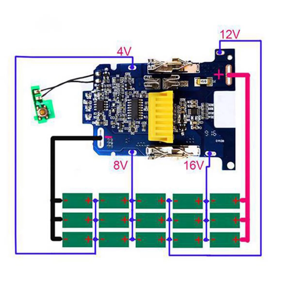 

N36R_TM 4 шт. BL1830 литий-ионный аккумулятор BMS PCB плата защиты от зарядки