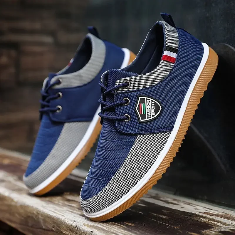 Spring Autumn Male Shoe Canvas New In Men's Casual Shoes Deals On Sale Comfortable Trends 2024 Elegant Sneakers Size 45 Adults