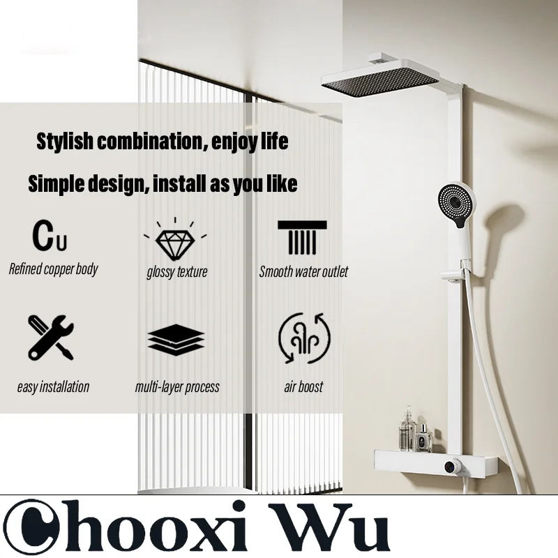 

CHOO XIWU-Simple shower multi-function shower knob household shower head bathroom shower set