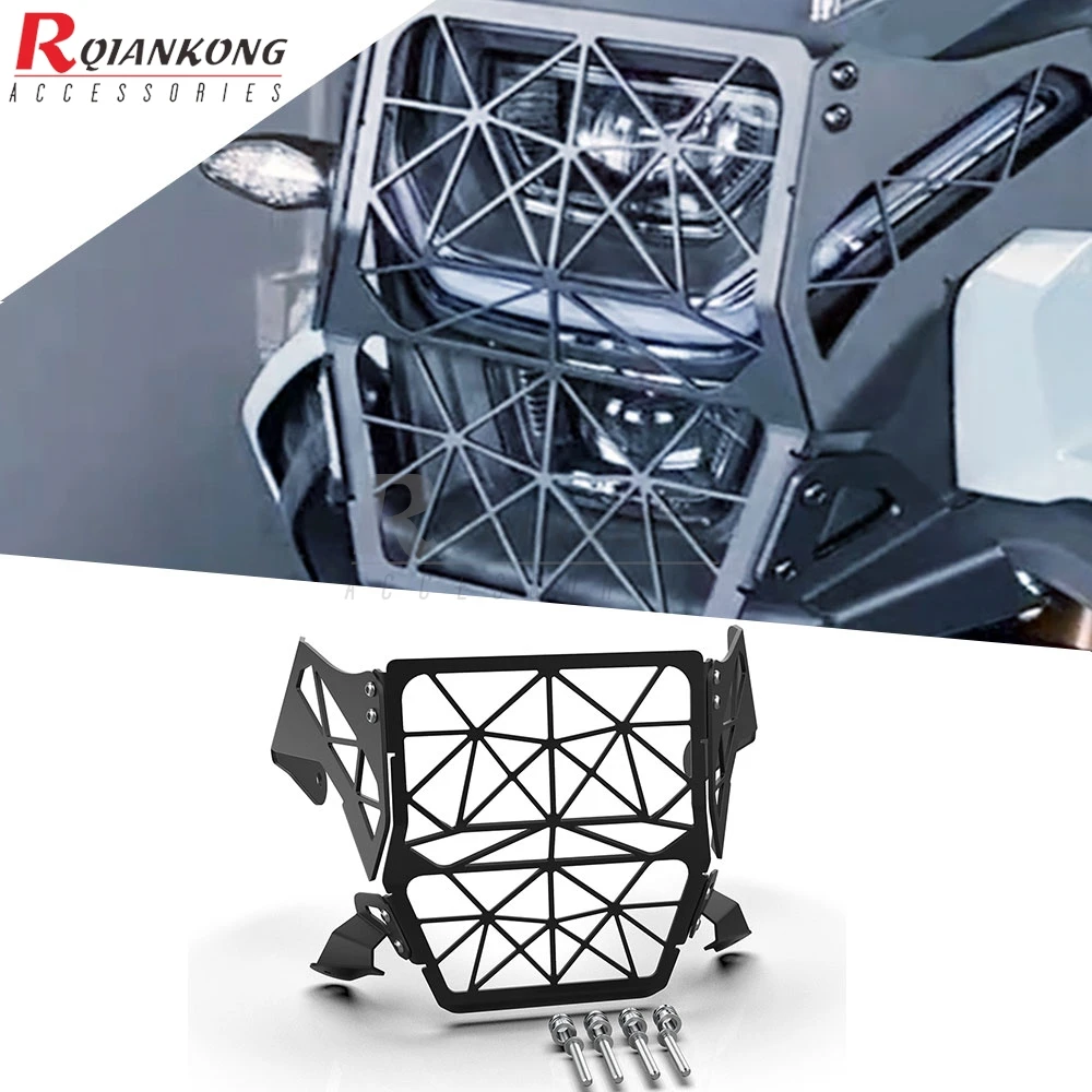 

Motorcycle Accessories For CFMOTO 450MT 450 MT 2024 2025 2026 Aluminum Headlight Protector Head Light Cover Protective Guard