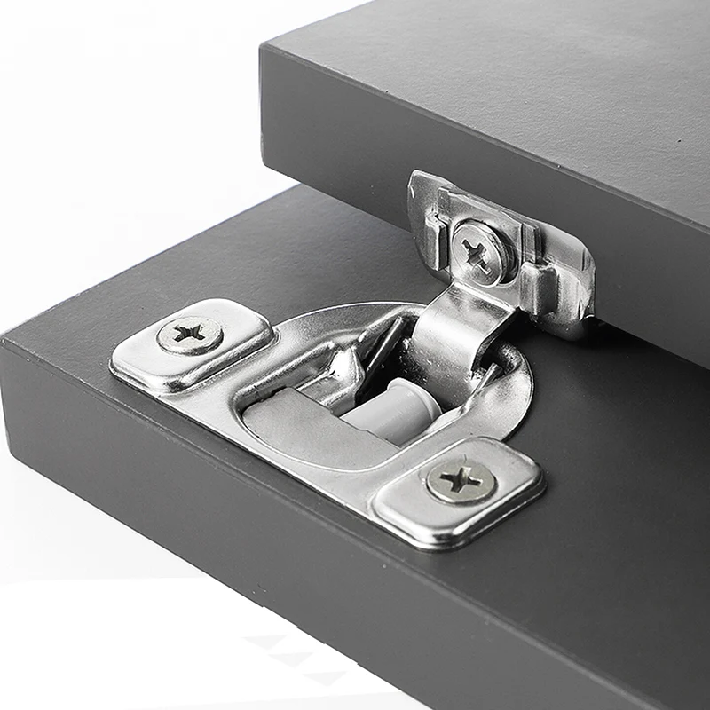 Kitchen Cabinet Hidden Hinges Hydraulic Damping Cold-Rolled Steel Invisible Cushioned Door Hinge for Doors Window Accessories