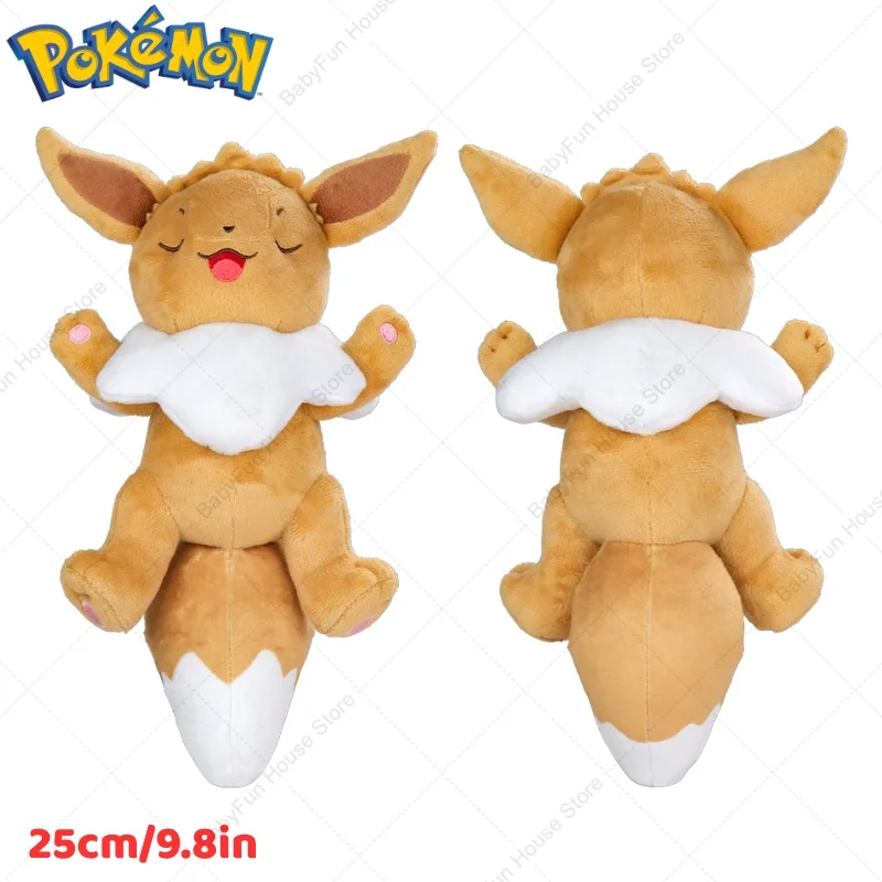 Pokemon Schlafende Gengar Eevee Charizard Sylveon Plüschtiere Kawaii Sprigatito Oshawott Fuecoco Pamo Cubone Plüschpuppen Geschenk für Kinder