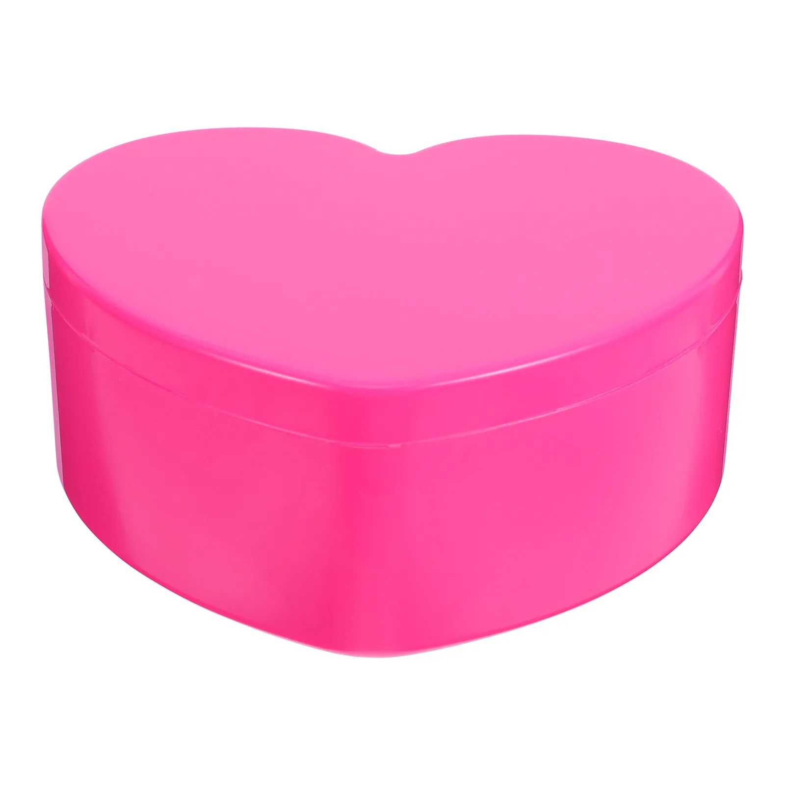 Girls Jewelry Box Heart Shaped Double Layer Builtin Makeup Mirror Portable Travel Jewelry Organizer for Earrings Bracelets