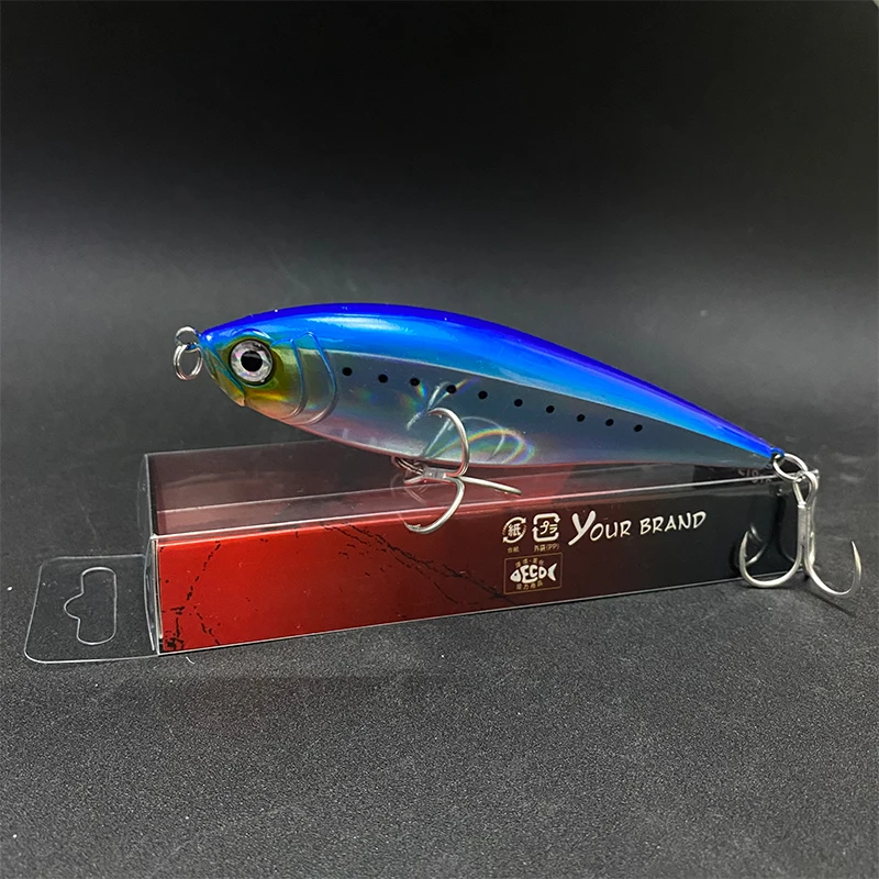 130mm 48g 3D Inshore Twitch Bait Fishing Lures Saltwater Trout Lure Long-range Bait Pencil Pesca Casting Bass Minnow Wobblers