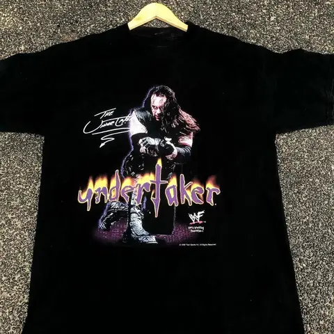 Vintage 1998 WWF Wrestling T-Shirt Size S-5XL REPRINT New Breathable Sweat-absorbing Versatile Alphabet Pattern