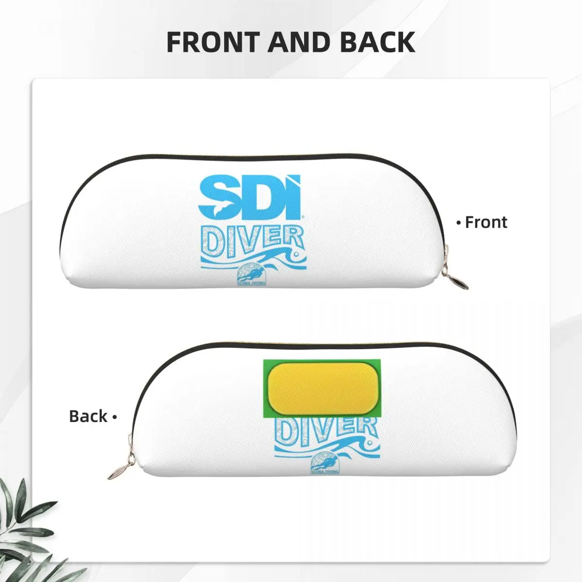 Scuba Diving International (SDI) Pencil Cases Pen Holder Storage Stationery Supplies Large Storage Pen Box Pencil Bag