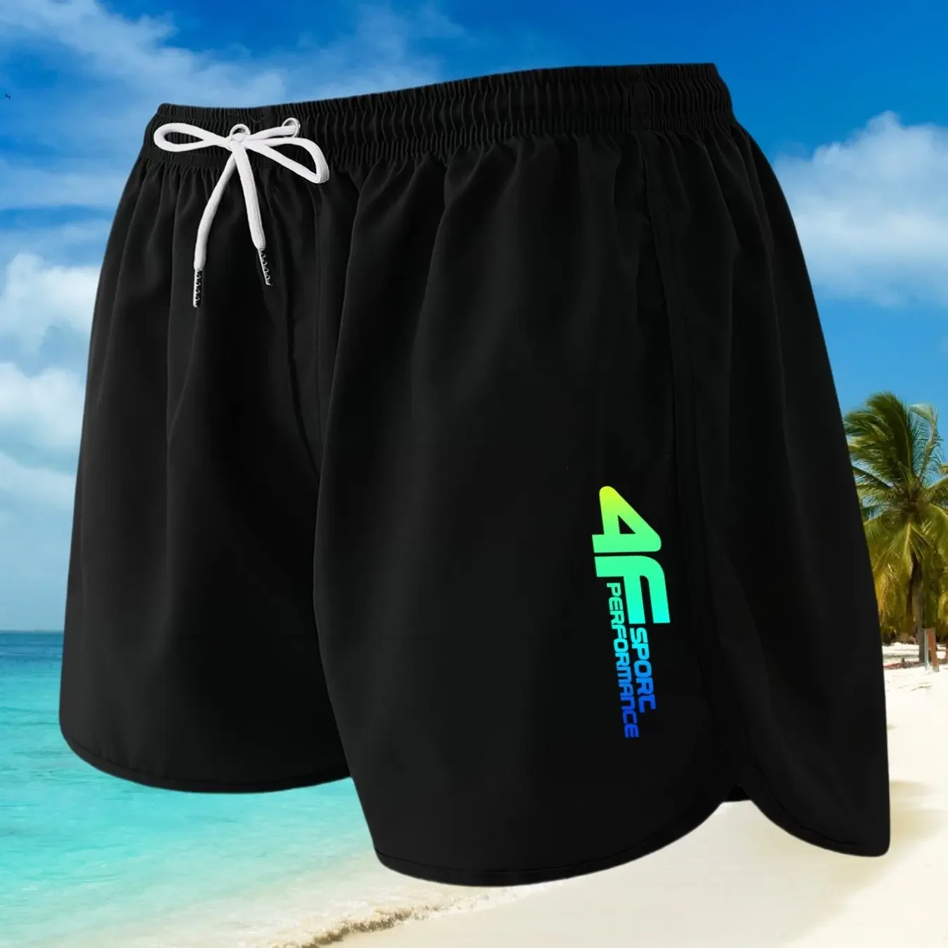 2025 Pantaloncini da spiaggia sportivi da uomo nuovi alla moda Tasche per pantaloni leggeri estivi Traspiranti e ad asciugatura rapida per la spiaggia Hawaii