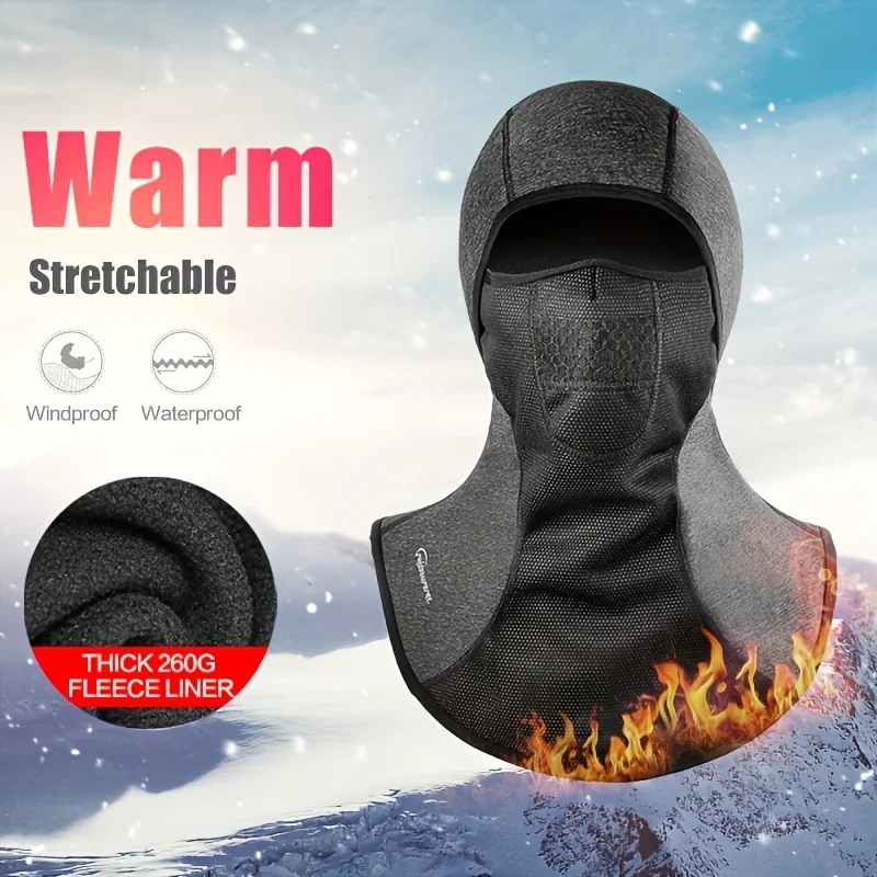 Thermomaske Radfahren Vollgesichtsmaske Sturmhaube Winter Warm Outdoor Sport Fahrrad Ski Angeln Maske Fleece Schal Mütze Bandana