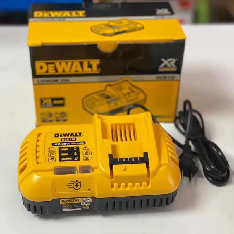 DEWALT Original DCB118 FLEXVOLT 18V 20V Charger Rapid Charge Internal Fan Cooled Lithium Battery Only applicable 220V Charger