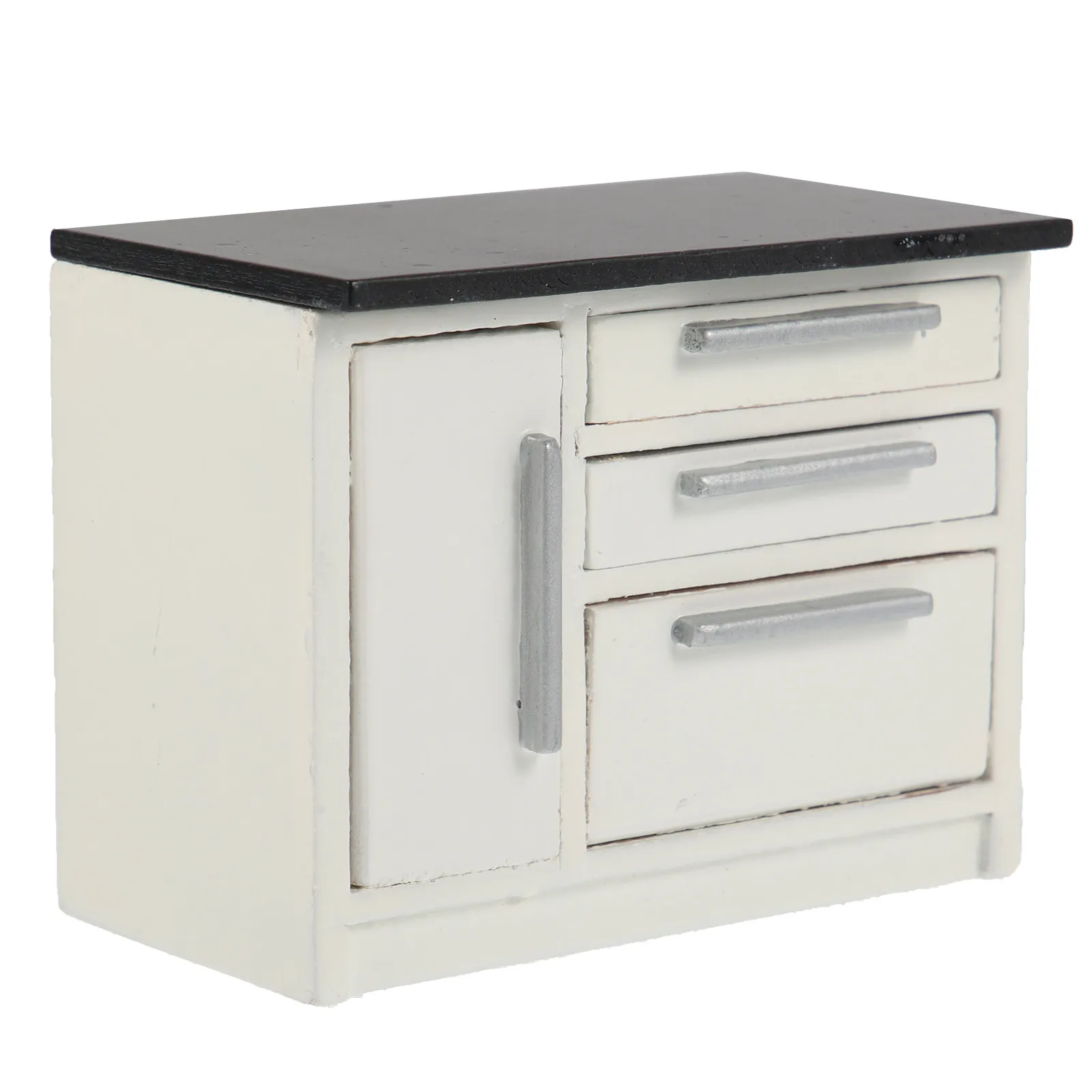 

Изысканная миниатюрная мебель для кукольного домика: кухонный шкаф из высококачественной древесины, аксессуары в масштабе 1:12, декор для крошечного дома