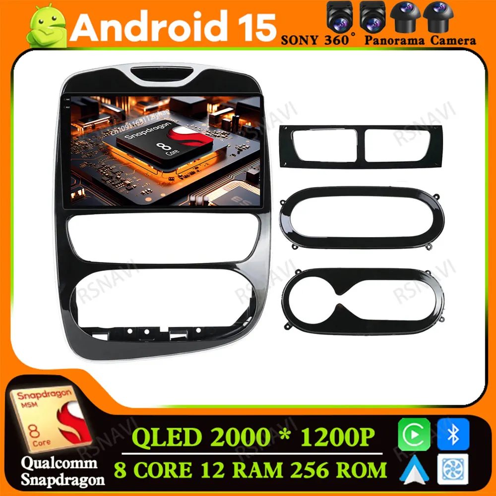 

Android 15 for Renault Clio 4 BH98 KH98 2012 -2016 Qualcomm 5G WIFI Viedo Player Multimedia Car Radio Stereo QLED DVD Navigation