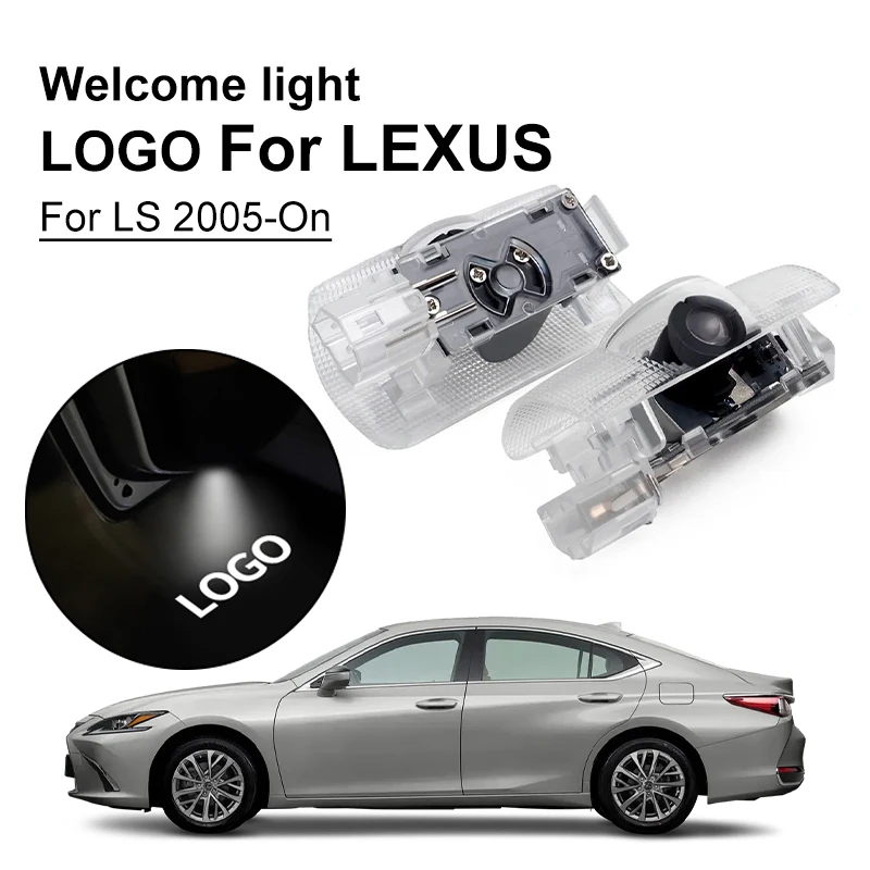 Customized LOGO LED Light  For LEXUS  LS 2005-On 2 Pcs Car Door Welcome Light Door Warning Signal Lamp Auto Accessories ﻿ ﻿