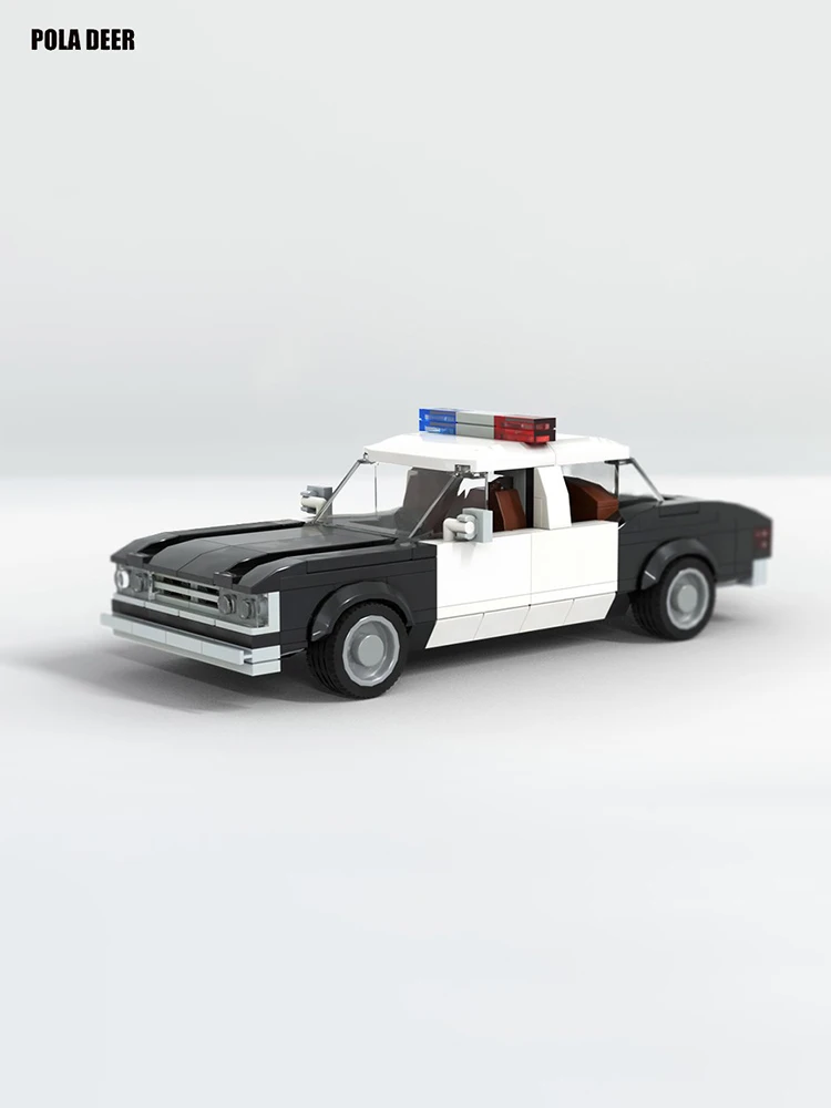 Poladeer 263 Pcs Los Angeles Police Department Police Car Small Particle Assembly Model Toy Puzzle Creative Child Gift Ornaments