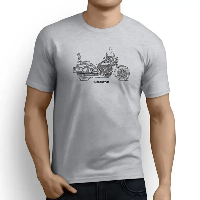 O-Neck Hipster Tshirts Classic Japanese Motorcycle Fans Vulcan 900 Classic LT 2017 Inspired Motorcycle Art Print T Shirt Men