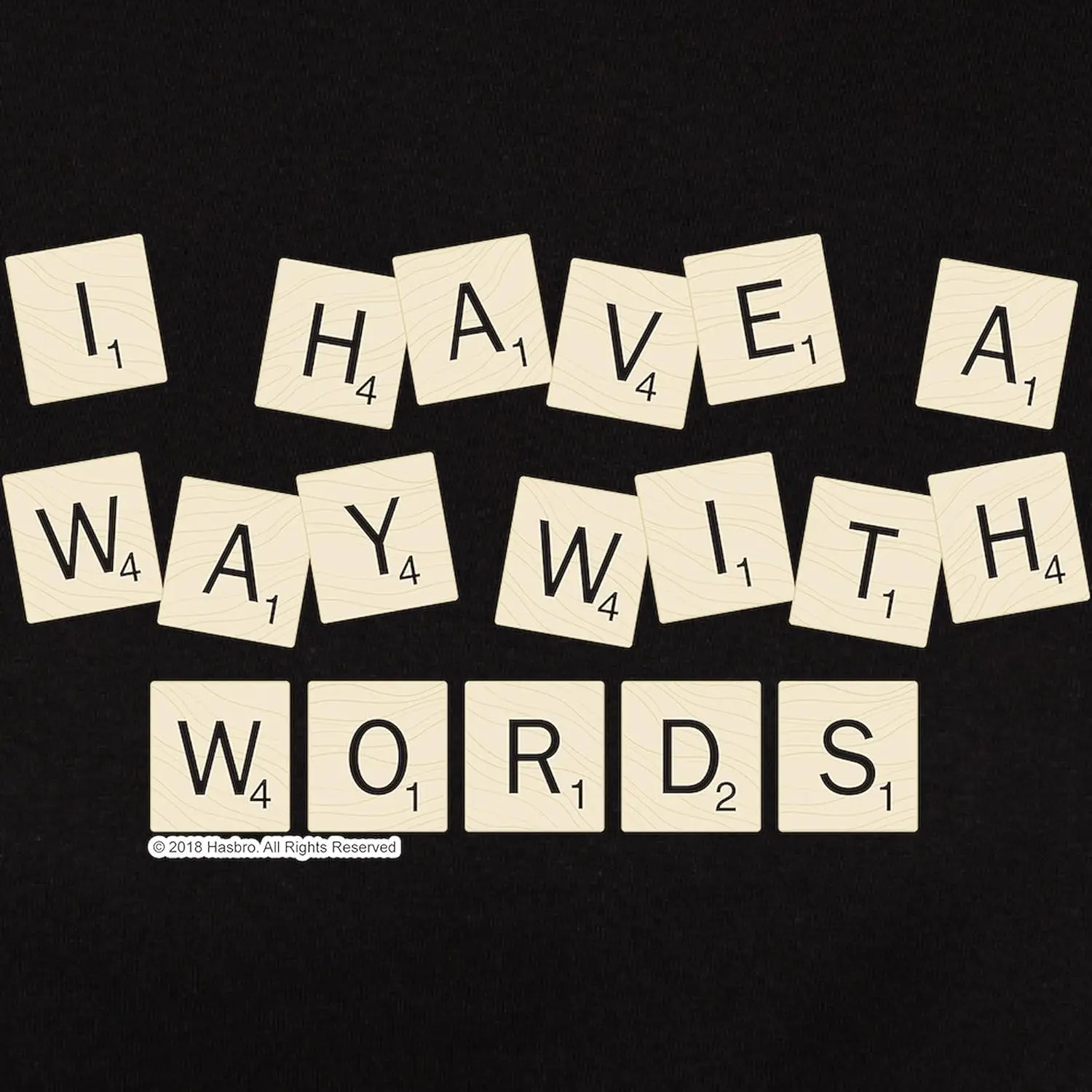 Cafetpress Scrabble Way with Words T-Shirt classica da donna T-Shirt da donna in cotone scuro