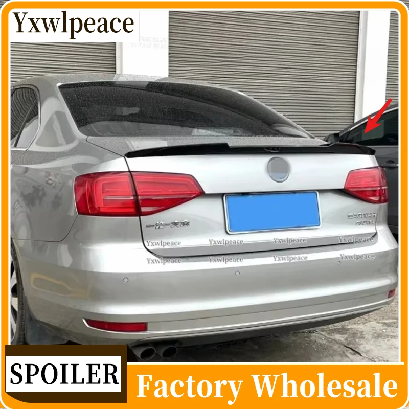 

For VW Volkswagen Jetta MK6 Spoiler 2012-2018 ABS Plastic Primer Color M4 Style Rear Trunk Cover Spoiler Body Kit Accessories