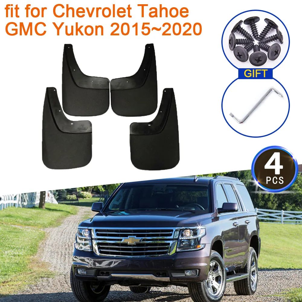 

For Chevrolet Tahoe GMC Yukon 2015 2016 2017 2018 2019 2020 Mudguards Front Rear Wheels Fender Flare Mudflap Splash Accessories