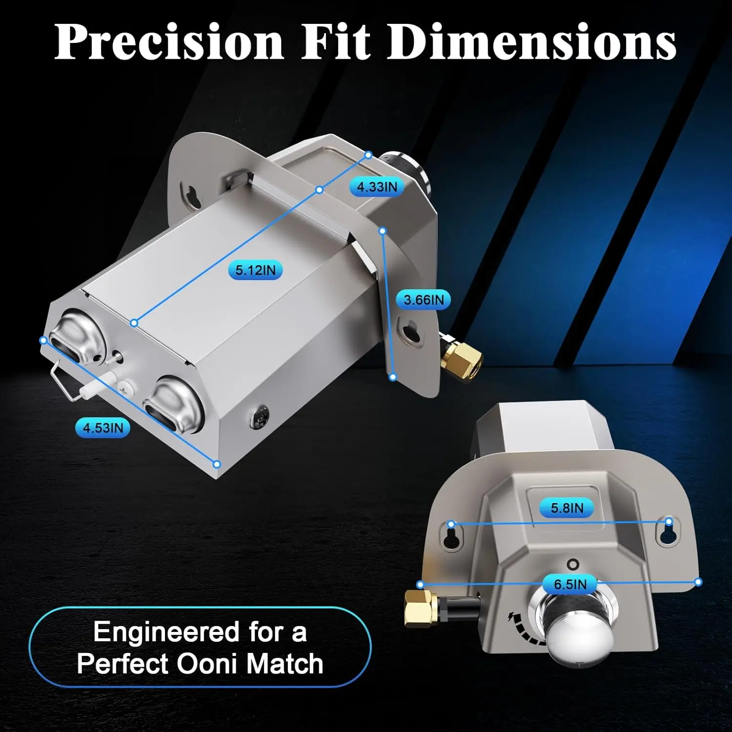 

Газовая горелка для аксессуаров для духовки для пиццы, насадка для газовой горелки 12, замена адаптера 12G, для Fyra 12 — горячая распродажа