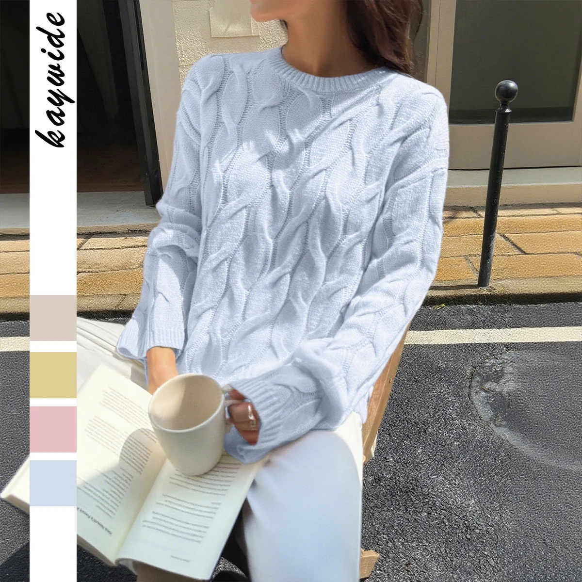 

High Quality Hot Selling Wholesale Y2K Spicy Girl Solid Color Long Sleeved Sweater Woolen Women's Clothing 2025 Vintage Top