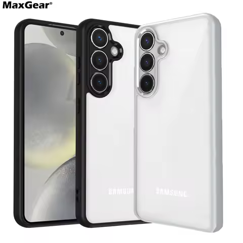 Original Matte Acrylic Transparent Phone Case For Samsung Galaxy S25 Edge S24 S23 Plus S22 Ultra S21 FE A56 A36 A55 A16 A06 4G5G