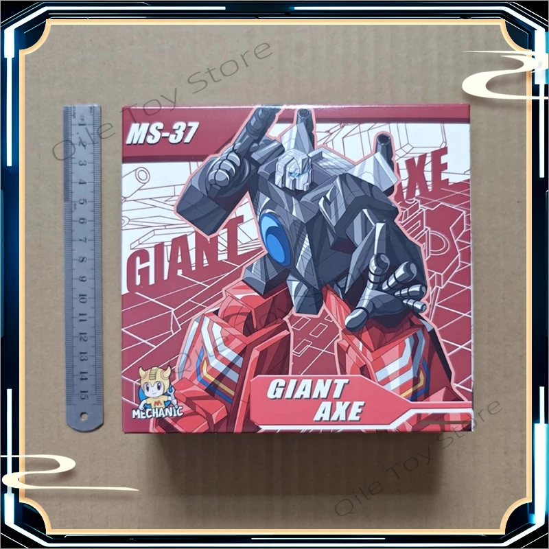 

В наличии Трансформированные игрушки Механик MS37 Гигантский топор Рядная пушка Цветная игрушка Трехмененная шкала Меха Фигурка Коллекция Подарок