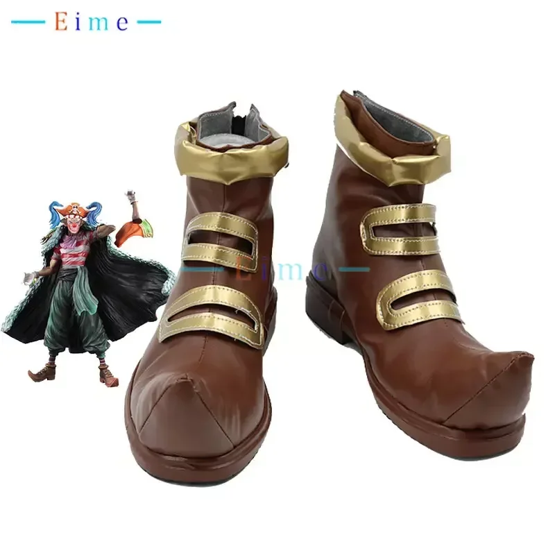 

Buggy Cosplay Shoes Halloween Carnival Boots Cosplay Prop PU Leather Shoes Custom Made