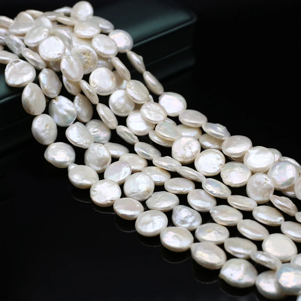 15-16mm Natural Freshwater Pearls Baroque Round Piece Pearls Beads for Jewelry Making Supplies DIY Necklace Bracelet Accessories