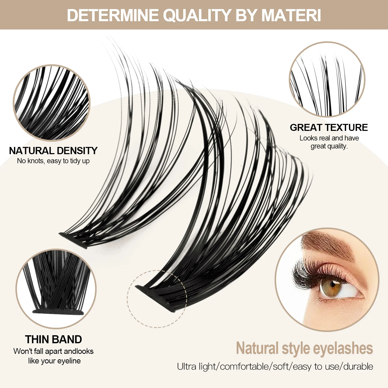 60D/80D Mink Eyelashes 240 Bundles Natural Eyelash extension 3D Russia Volume Individual Eyelash Cluster Makeup Tools Lashes