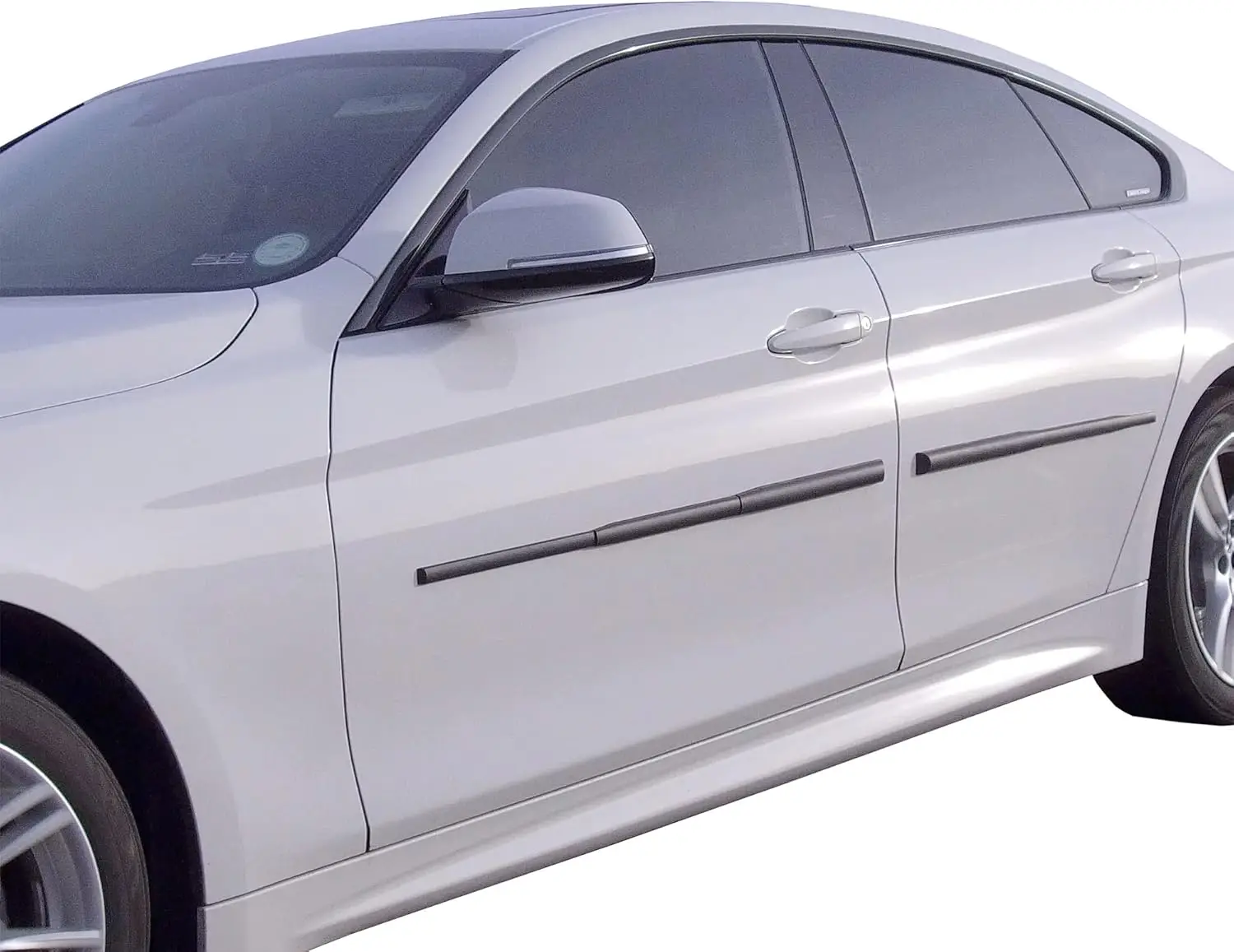 

Magnetic Car Door Protector Set - Prevents Dents & Scratches, Removable Strips for 2-Door Vehicles, Matte Black