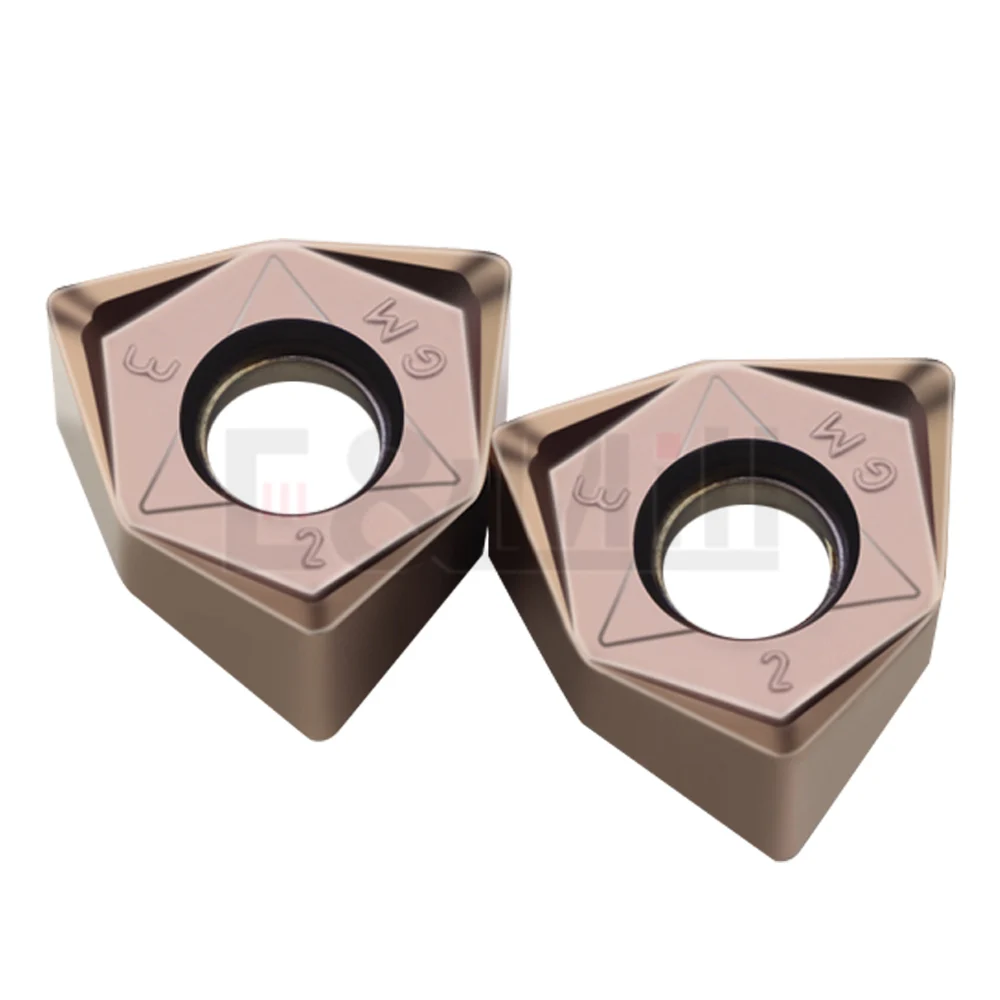 WNMU080608 double-sided hexagonal 90° Right angle fast feed MFWN WNMU carbide insert MFWN900 Heavy cutting milling cutter insert