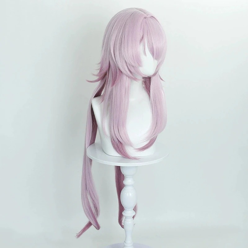 Juego Honkai Star Rail 7 de marzo Cosplay peluca mujer Lolita Rosa púrpura gradiente pelo largo resistente al calor peluca sintética Halloween