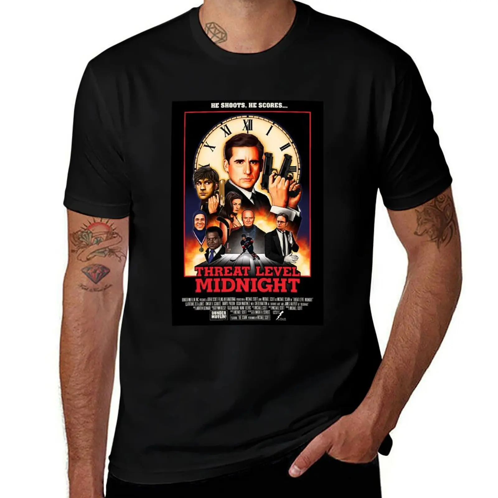 

Threat Level Midnight Classic T-Shirt plus size tops customizeds oversized graphic tee blanks plain t shirts men