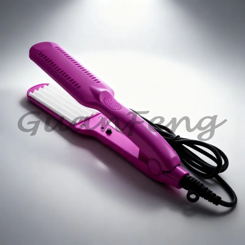 Electric Corrugated Hair Iron Crimped Wave Hairstyle Maker Adjustable Temperature Ceramic Waver