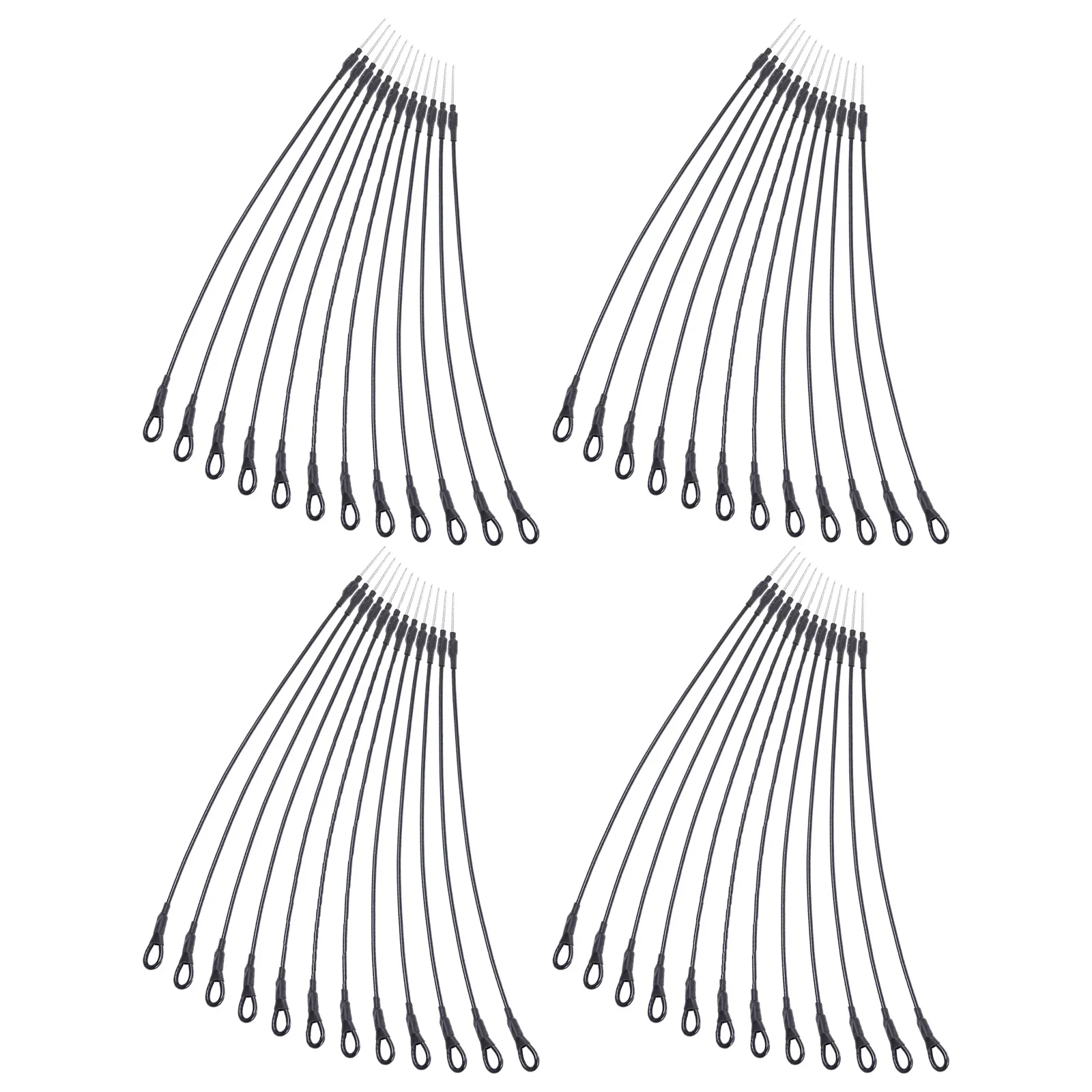 

50pcs Security Lanyard Wire Loop For Anti-Theft Clothing Fastener Retail Store Luggage Shoes Magnetic Buckle Locking Tools