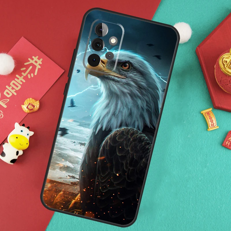 Eagle Hawk Bird Animal Case For Samsung Galaxy A13 A33 A53 A15 A25 A35 A55 A54 A34 A14 A71 A51 A12 A32 A52 Cover