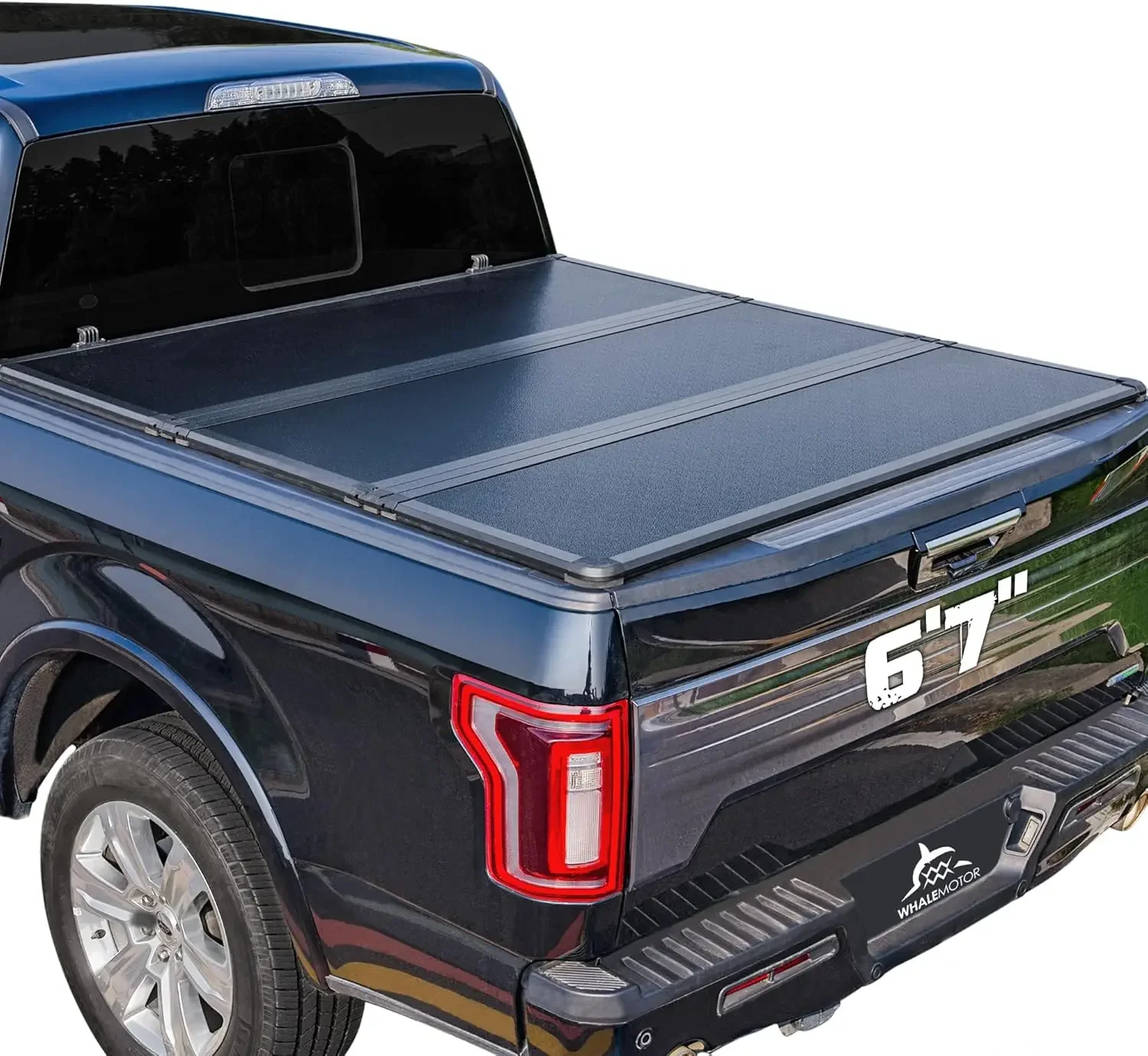 Hard Folding Truck Bed Tonneau Cover Compatible with Chevy Silverado & GMC Sierra 1500(2007-2024) 2500 3500 HD