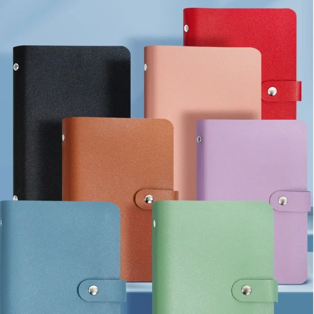 Save Money 100 Envelopes Money Saving Challeng PU Waterproof Mini Binder Savings Challenge Reusable Large Capacity