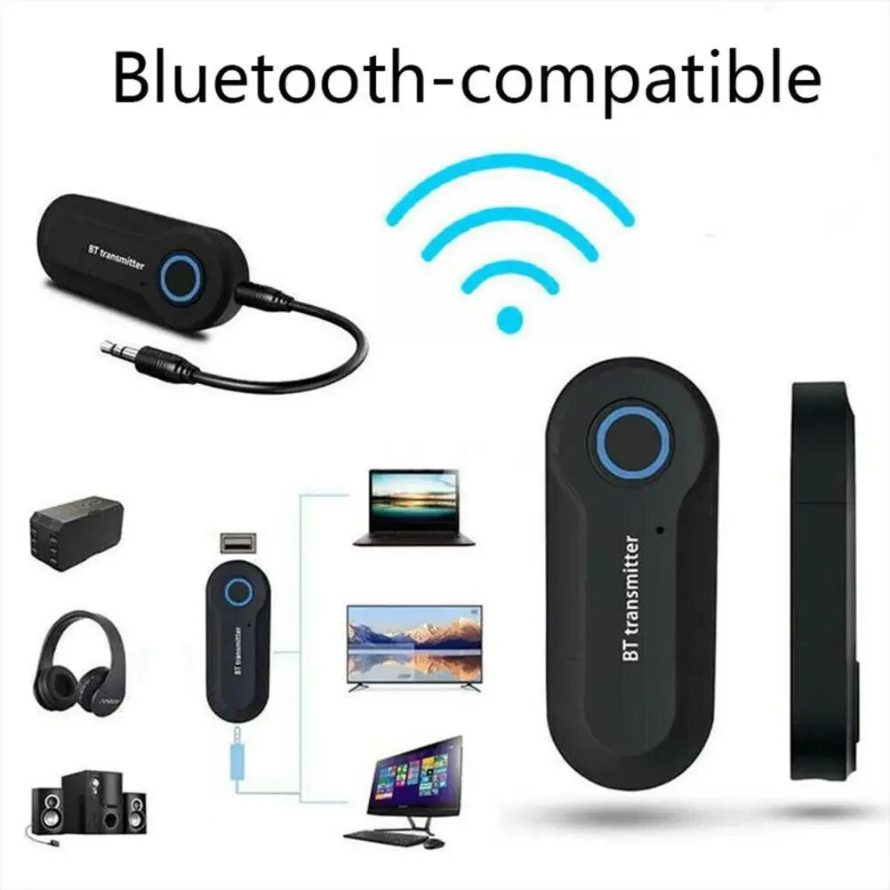 3,5-mm-Klinkenstecker, Bluetooth-Audio-Sender, universeller kabelloser Stereo-Audio-Adapter für TV-PC-Kopfhörer