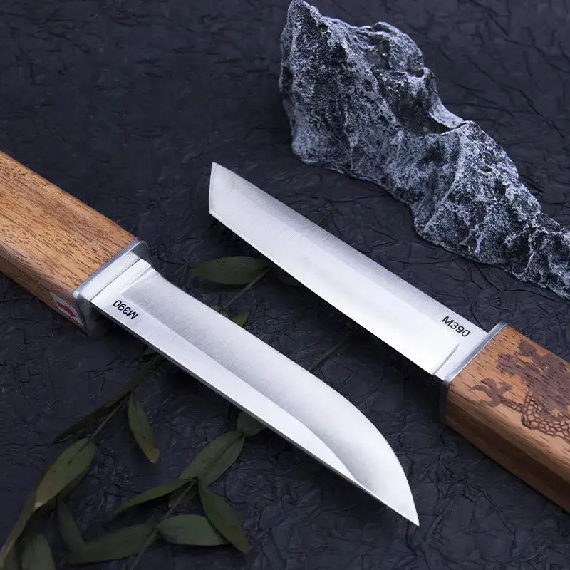 M390 dragon and Phoenix double knife, sharp, high hardness, portable meat knife, suitable for outdoor, household fruit knife