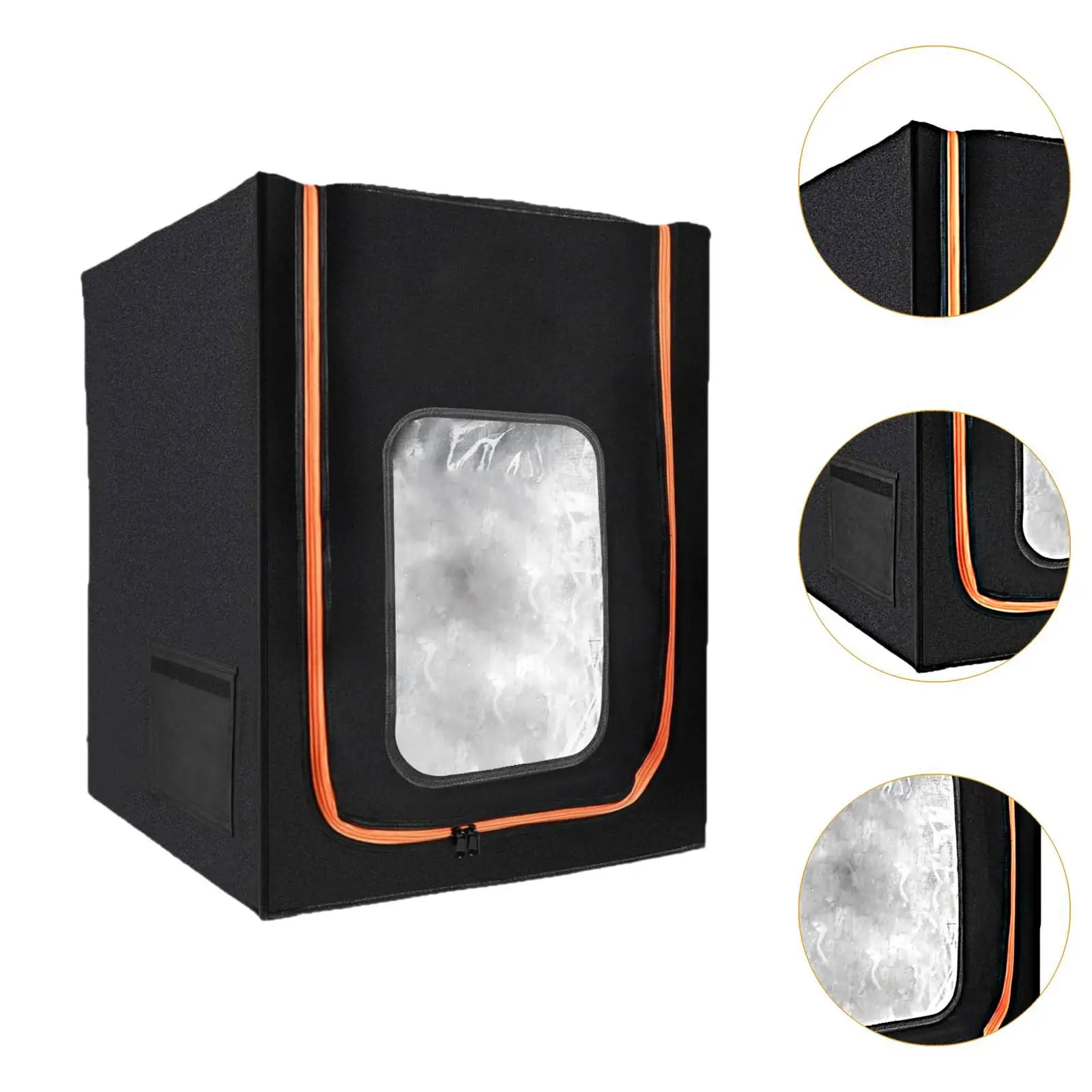 3D Printer Enclosure Clear Window with Side Pocket Case 70x75x90cm Stable Temperature Dust Protection Fireproof Protective Cover - view 5