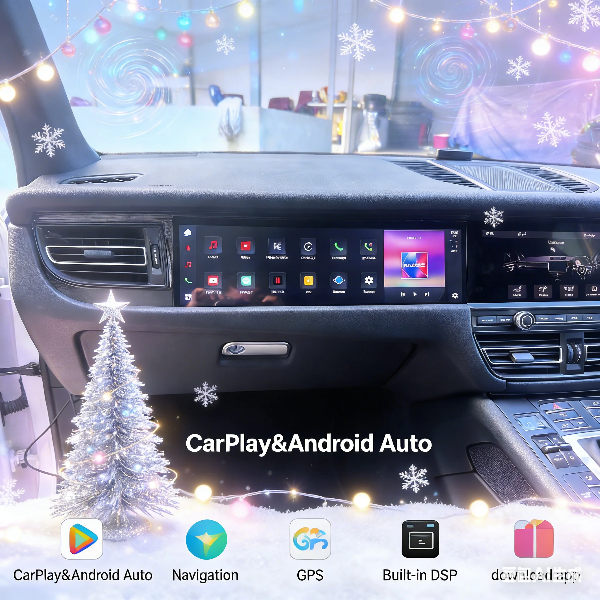 

15-дюймовый автомобильный радиоприемник Android 14 для Porsche Macan Co-pilot Screen 2018 2019 2020 2021 2022 2023 Мультимедийное видео Carplay AUTO DSP