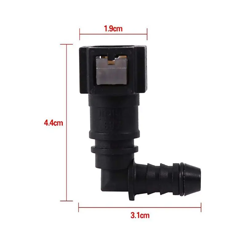 New Fuel Line Quick Release Connect Connector Motorcycle Hose Coupler ID6 Female 7.89mm Elbow Fuel Line Quick Connector