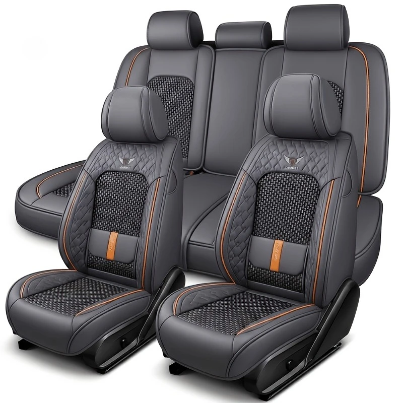 For maxus t60 bz3x t roc ford territory onix chevrolet アルファード30 Car Seat Covers Luxury PU Leather Interior Accessories Full Set