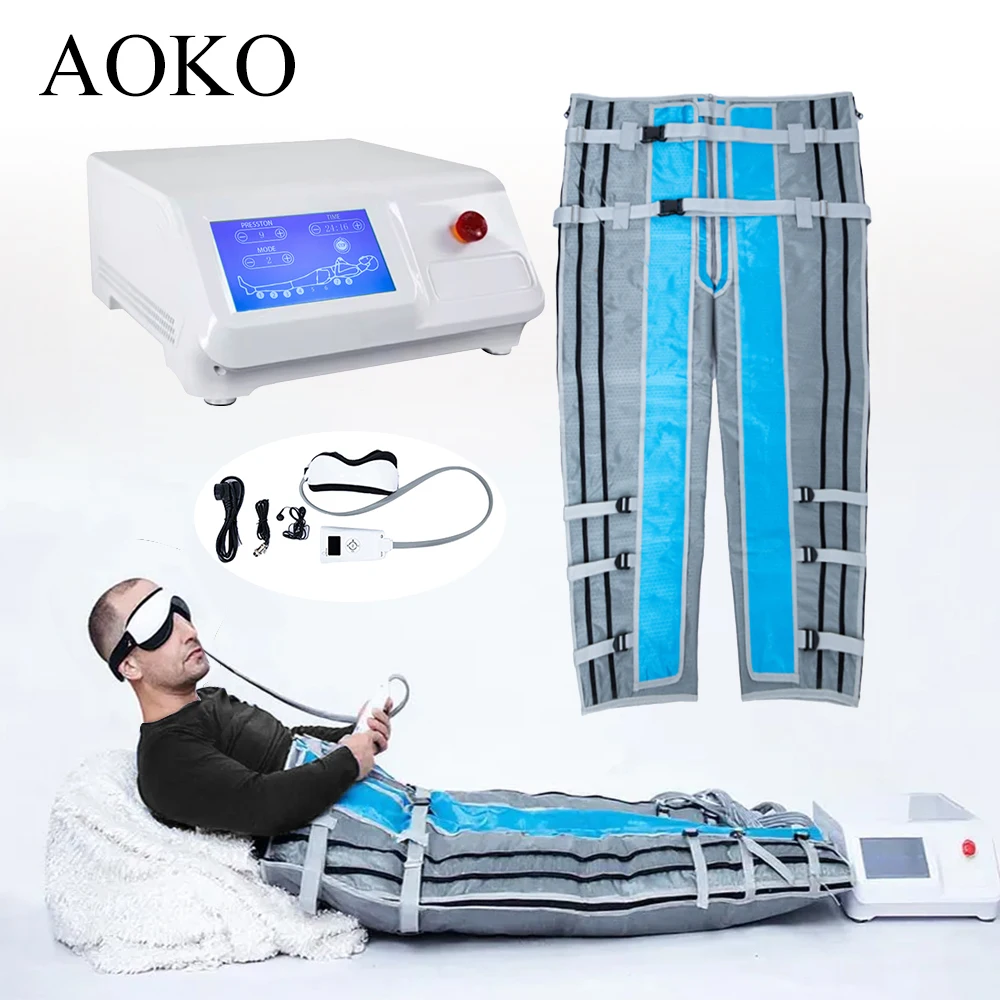 AOKO Professional Weight Loss Pressotherapy Machine Lymphatique Drainage Air Presure Sauna Suit Detox Slimming Full Body Relax