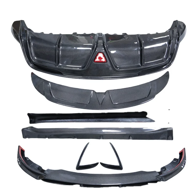 

CM Style Carbon Fiber Body Kit for Tesla Model Y SUV Front Lip Rear Diffuser Splitter Side Skirt Rear Trunk Spoiler Bodykit