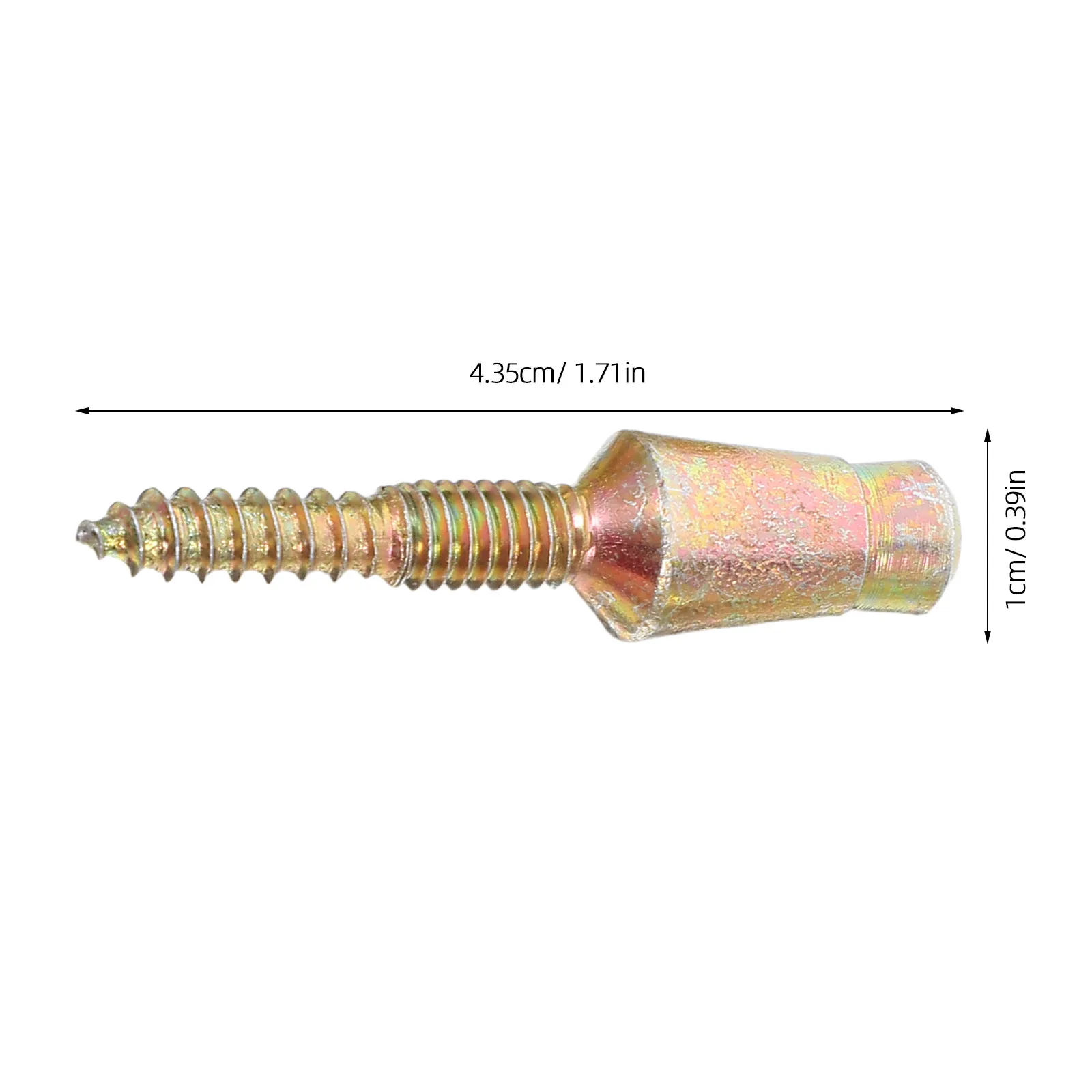 10Pcs Self Drilling Door Hinge Screws with Safety Pin Dual Thread Design Tamper Resistant Security Fittings for Heavy Duty Metal
