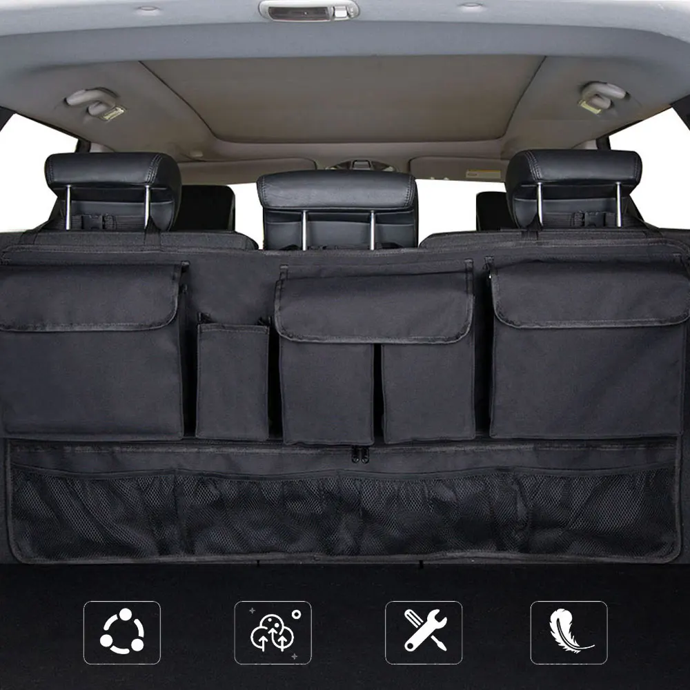 

1pc Multi-Pocket Car Trunk Organizer Universal Car Storage Pocket Car Hanging Back Seat Storage Bag Auto Interior Accessories