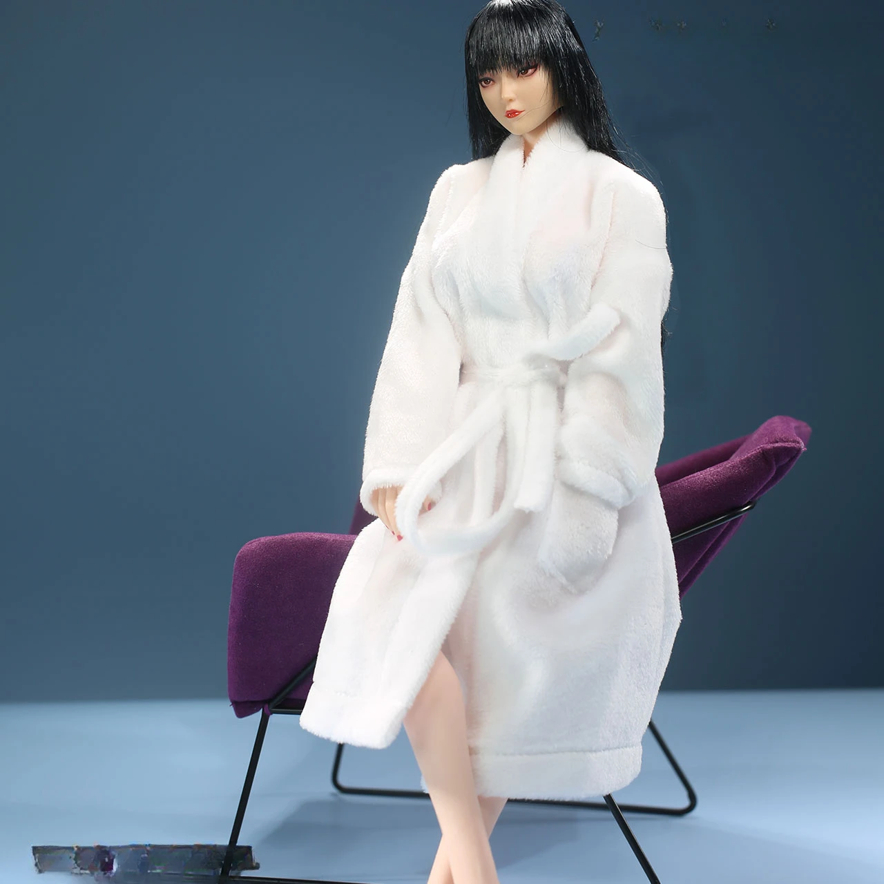 1/6 Scale Sexy Semi Transparent Bathrobe Long Pajamas Model for 12in Action Figure Doll Toys Collections