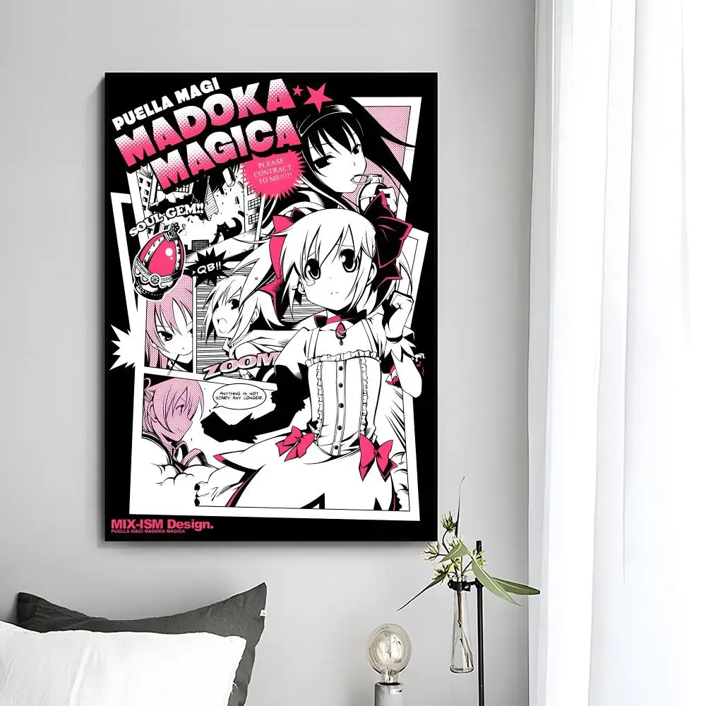 Dunkles Anime P-Puella Magi Madoka Magica Poster Wandkunstdruck Dekoratives Wandbild Wohndekor Geschenk Ungerahmt – Detail 18